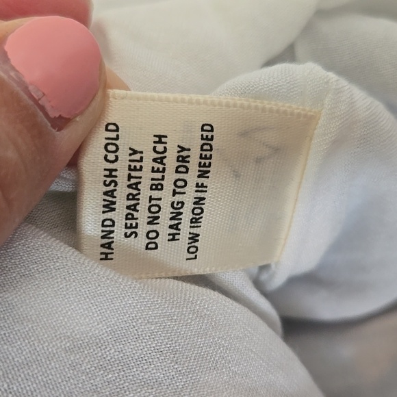 Skies Are Blue Navy Gingham Faux Wrap Skirt Size Medium - Picture 7 of 7